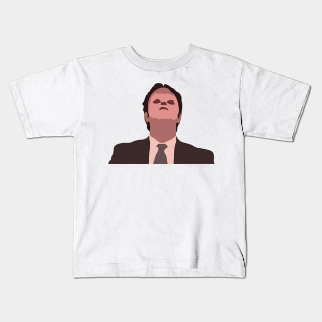 Dwight Face Kids T-Shirt by FutureSpaceDesigns